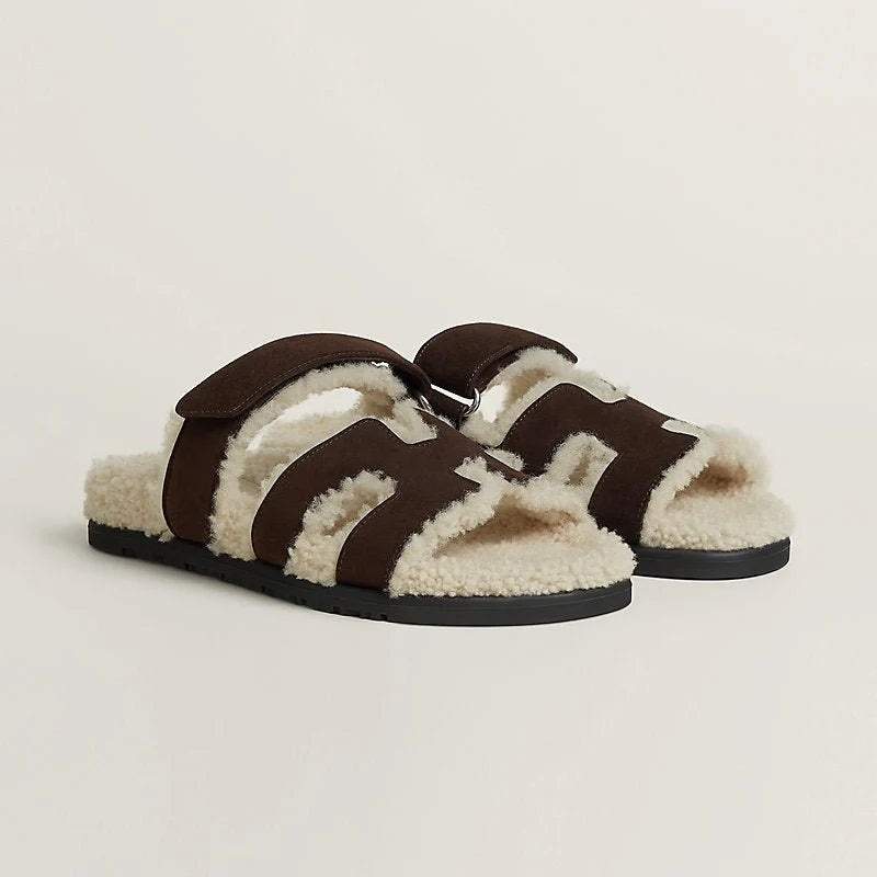CHYPRE SANDALS TEDDY CHOCOLATE