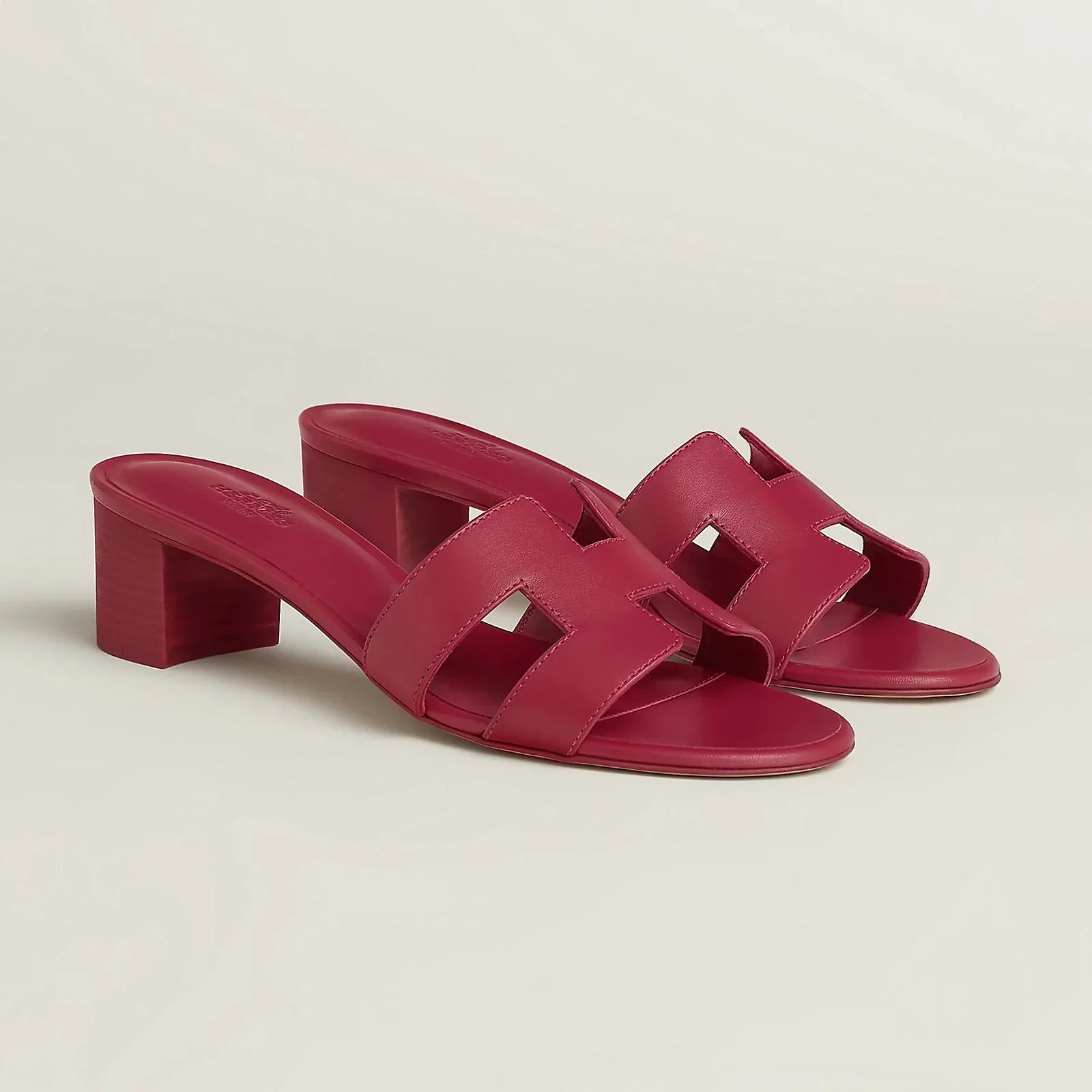 H OASIS HEELED SANDALS MAGENTA