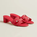 H OASIS HEELED SANDALS ROSE
