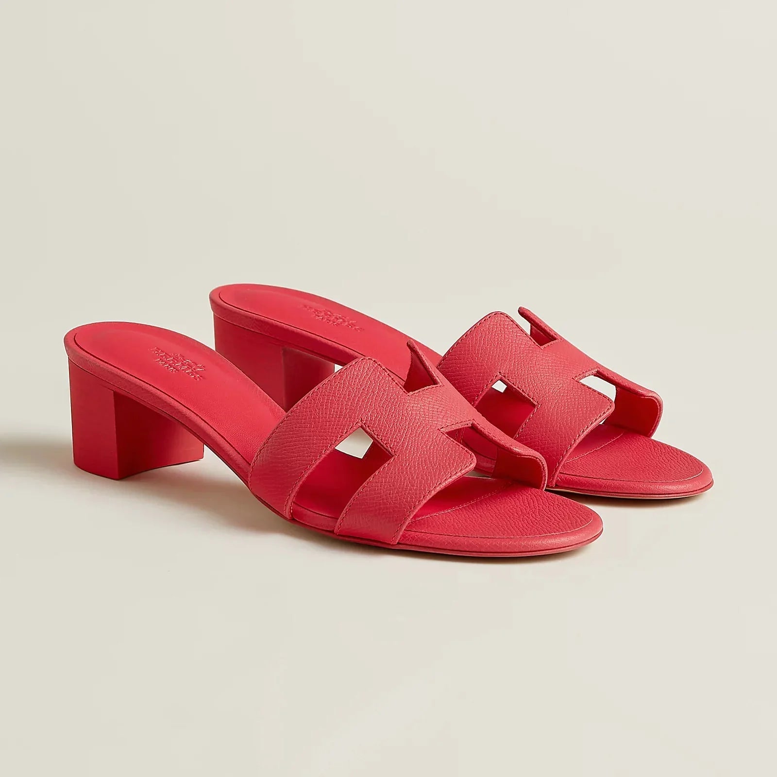 H OASIS HEELED SANDALS ROSE