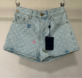 MONOGRAM DENIM SHORTS SALE PRICE